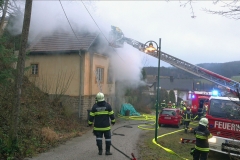 20220110 Wohnhausbrand in Neuhaus Bezirk Baden NÖ