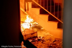 20220219 Brand in einer Wohnhausanlage in Neuhaus Bezirk Baden NÖ